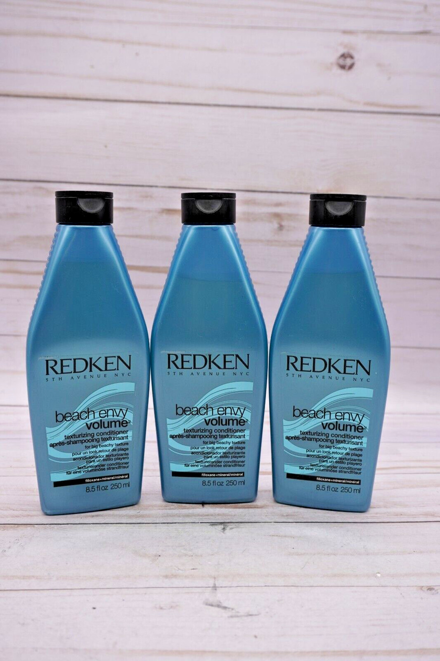 Lot of 3 Redken Beach Envy Volume Texturizing Conditioner 8.5 oz